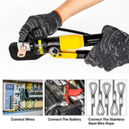 Heavy Duty Hydraulic Wire Crimper Plier 10T Manual Press Tool 4-70mm2 with 8 Crimping Dies