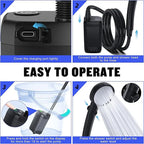 Portable Rechargeable Camping Shower with LED Display 6000mAh Electric Shower Pump and Adjustable Shower Head