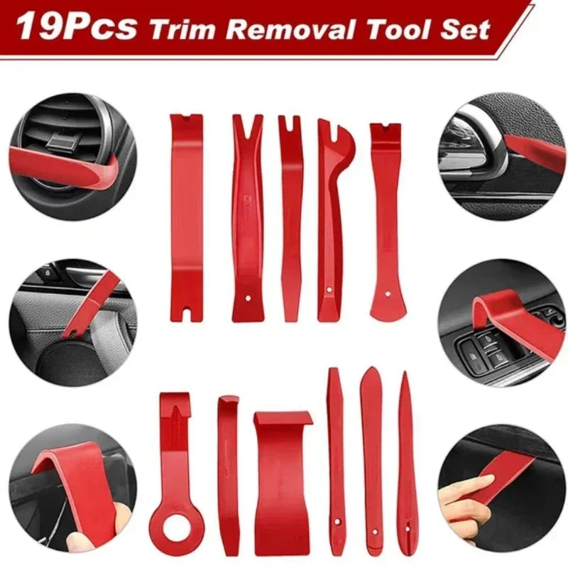 Heavy Duty Trim Clip Removal Tool for Automotive Interior Panel and Fastener Removal