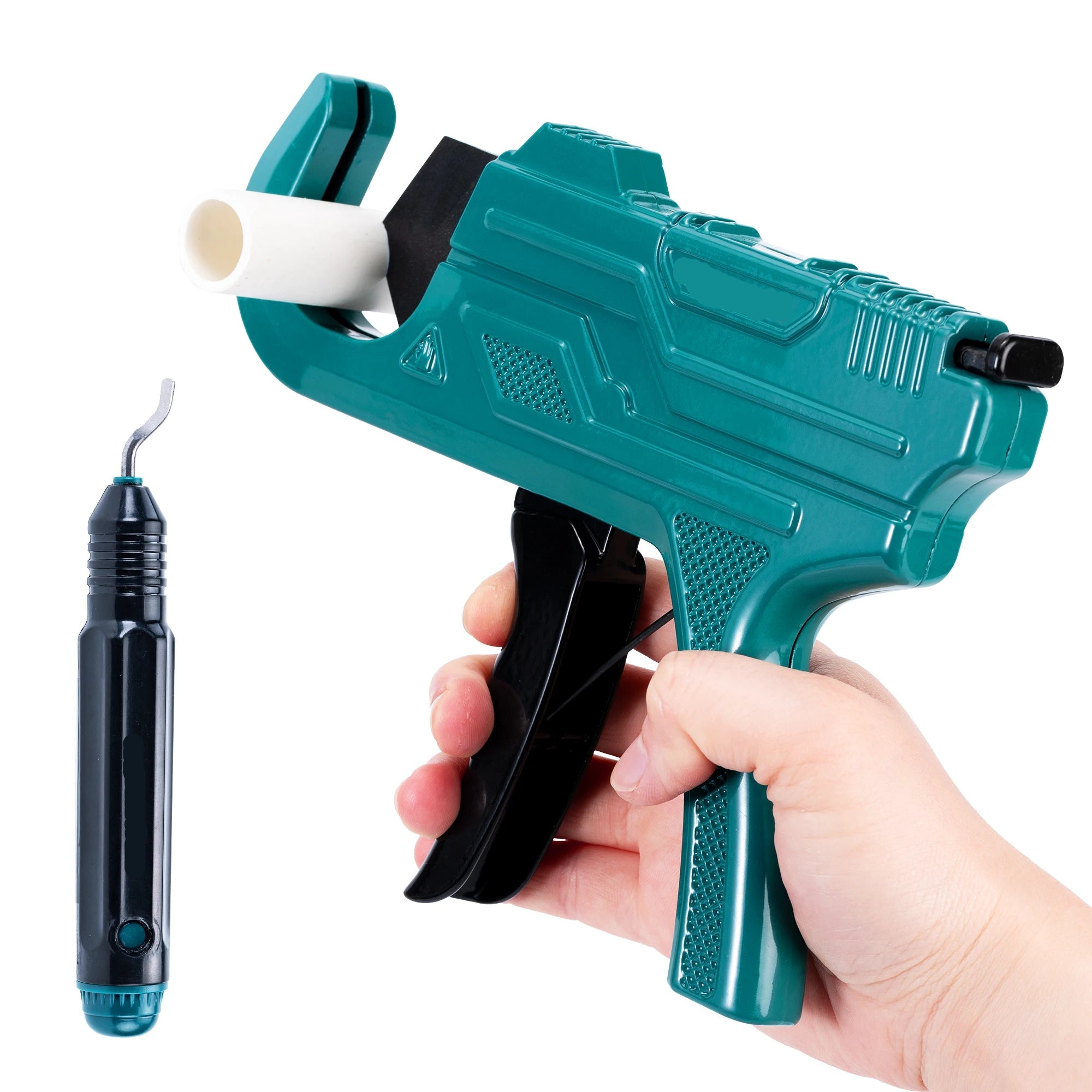Professional 2-Piece PVC and Plastic Pipe Cutter with Precision Deburring Tool
