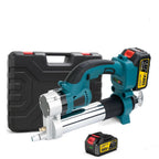 Cordless Brushless Electric Grease Gun 960W 69MPa High Pressure Lubrication Tool with Work Light