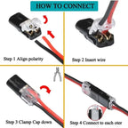 2 Pin Waterproof Wire Connector Plug for Automotive Electrical Cable Connections 1–50 Pack