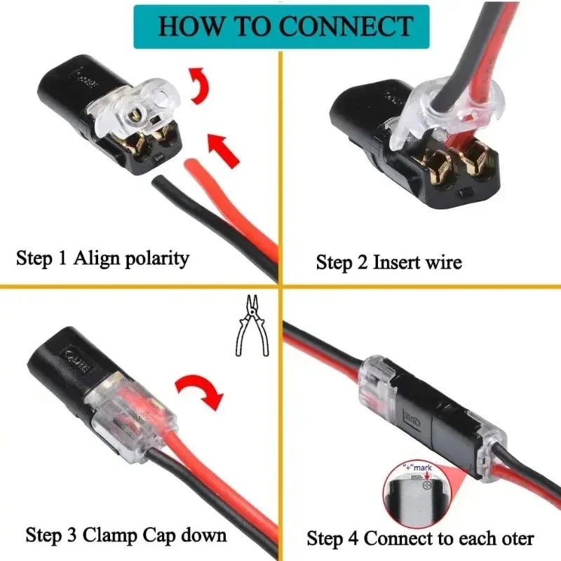 2 Pin Waterproof Wire Connector Plug for Automotive Electrical Cable Connections 1–50 Pack