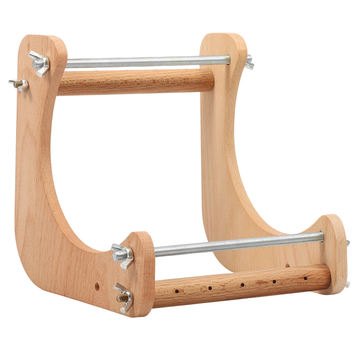 Adjustable Wooden Bead Loom Handcraft Weaving Tool for Bracelet and Jewelry Making