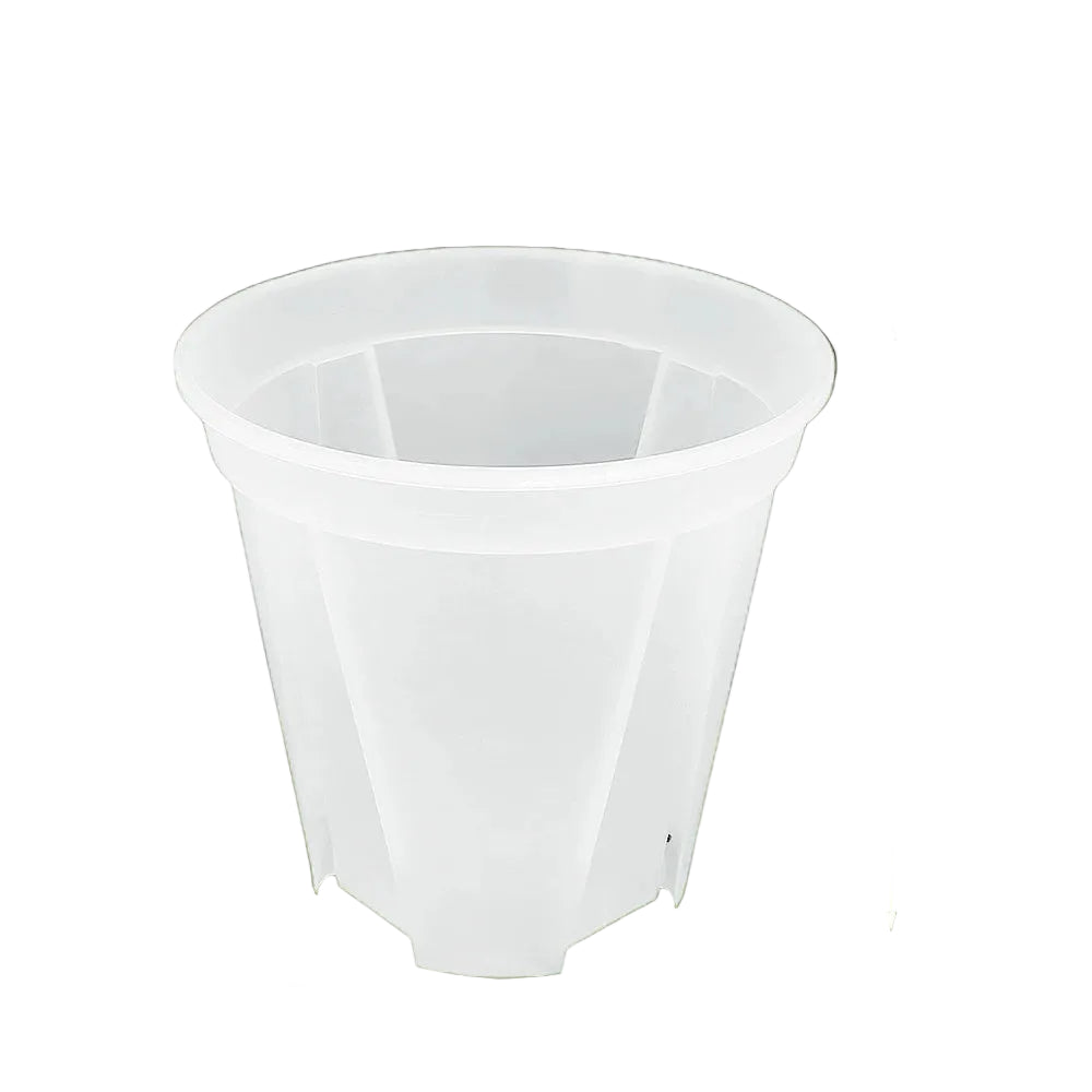 Clear Plastic Plant Nursery Pots with Drainage Holes Transparent Orchid Planter Seedling Container