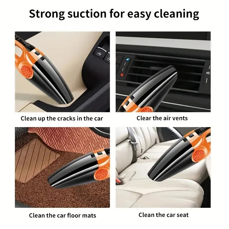 Portable 120W Wireless Car Vacuum Cleaner with High-Power Suction and Blowing Function