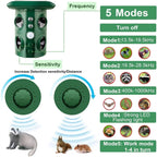 Solar Powered Ultrasonic Animal Repellent for Garden Yard and Outdoor Areas Portable Pest Deterrent