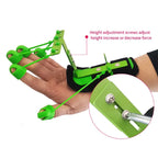 Adjustable Finger Hand Wrist and Forearm Strength Trainer with Silicone Finger Sleeves