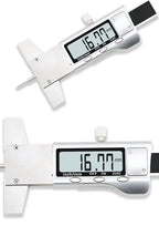 Digital Tyre Tread Depth Gauge 0-25mm LCD Stainless Steel Measuring Tool for Vehicle Maintenance