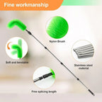 Telescopic Gutter Cleaning Brush with Extendable Pole 400cm for Roofs, Gutters, and Drains