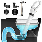 Manual Pneumatic Drain Cleaner Pump with Suction Cup High Pressure Sink Toilet Pipe Unblocker Tool