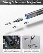 Portable 66-in-1 Ratchet Screwdriver Tool Kit with T-Handle & 40 Bits for Electronics, Bicycle & Home Use