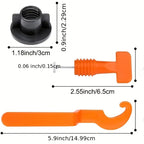 Tile Leveling System Kit 100 Piece with 2 Adjustment Wrenches for Floor Wall and Countertop Tiling