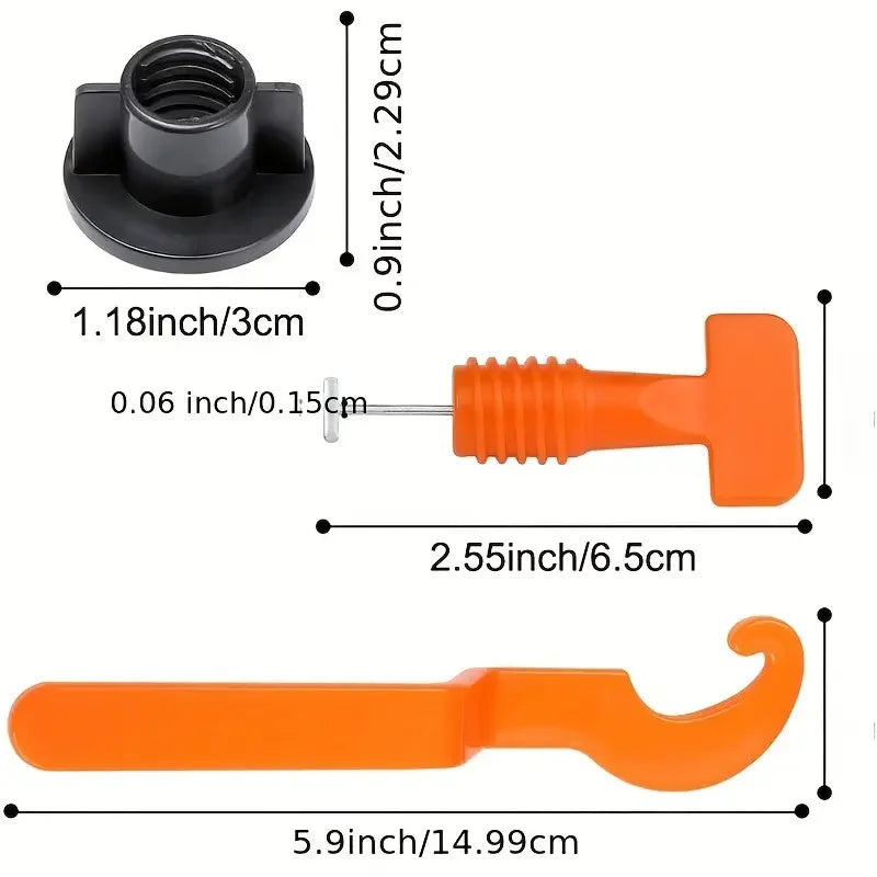Tile Leveling System Kit 100 Piece with 2 Adjustment Wrenches for Floor Wall and Countertop Tiling