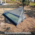 Single Person Mesh Bivy Tent Lightweight Poleless Camping and Hiking Shelter