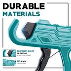 Professional 2-Piece PVC and Plastic Pipe Cutter with Precision Deburring Tool