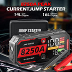 Heavy Duty Portable 12V Car Jump Starter 32000mAh Booster with PD65W Fast Charging and SOS Light