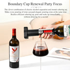 Automatic Electric Wine Bottle Opener with Aerator Pourer and Vacuum Wine Preserver 3-in-1