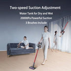 2-in-1 Cordless Wet Dry Vacuum Cleaner with Water Tank Portable Stick Handheld Cleaner for Home Floors Carpet