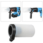 Portable Drill Dust Collector Cover with Rubber Catch Bowl for Rotary Hammer and Electric Drill