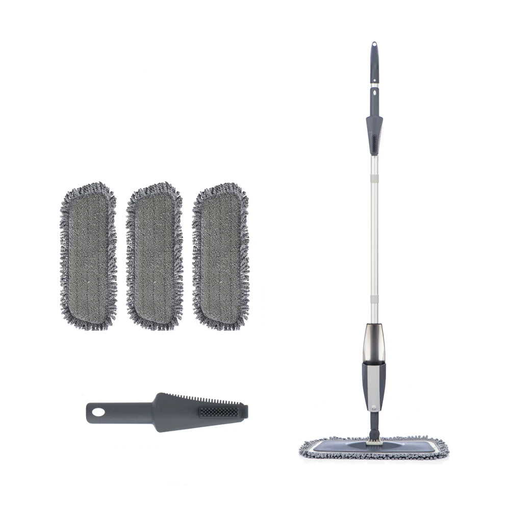 Spray Mop with Reusable Microfiber Pads 360 Degree Rotating Head and 121cm Extendable Handle