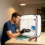 Portable Spray Paint Tent Foldable Airbrush Booth with Mesh Window and Filter Pads for DIY Painting