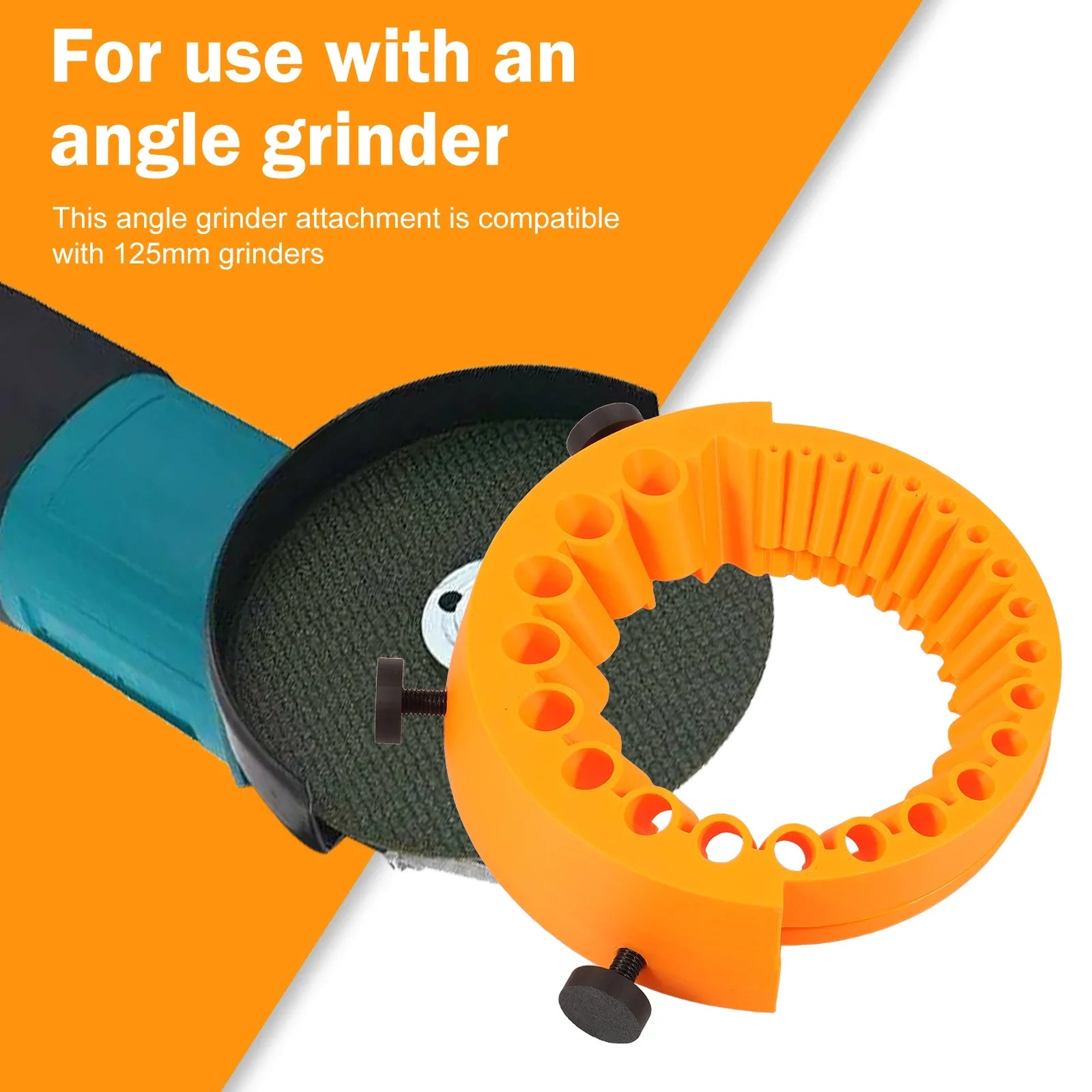 Drill Bit Sharpening Jig for 2-13mm Bits with 12.5cm Angle Grinder Attachment