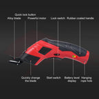 Portable Rechargeable Electric Fabric Cutter 4.2V Cordless Rotary Scissors for Cloth Leather and Cardboard