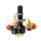 Portable Electric Apple Potato Peeler Cutter Spiral Slicer with Stainless Steel Blade and Power Adapter