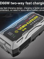 Portable 1200A Jump Starter 12V with Carry Case Rechargeable Battery Booster Power Bank