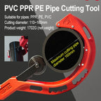Adjustable Roller Pipe Cutter 110–200mm for PVC PP PE Copper Tubes Heavy Duty Tool