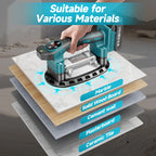 Cordless Tile Laying Machine 9 Speed Vibration Leveling Tool with 400kg Suction Capacity