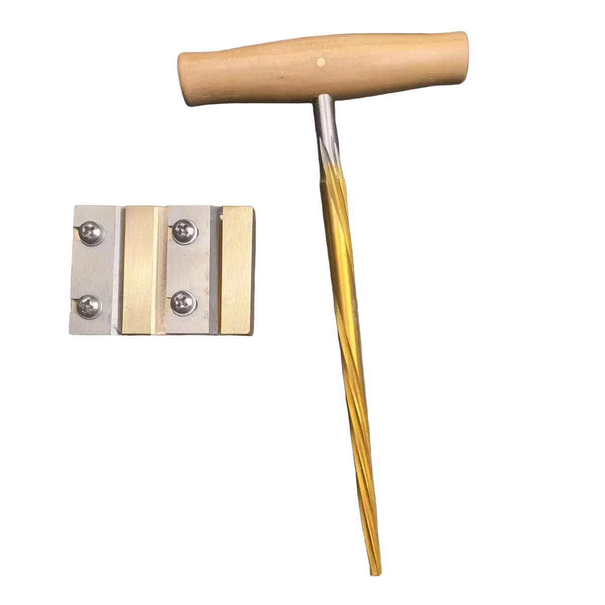 Violin Viola Peg and Endpin Hole Reamer Shaver Set with T Handle for 3/4 to 4/4 Instruments