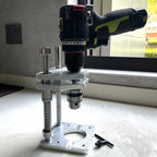 Portable Drill Guide Jig Adjustable Woodworking Straight Hole Drilling Locator Tool