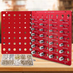 Nut Bolt Thread Checker Tool 28 Size Metric Imperial Aluminum Alloy Thread Identification Gauge