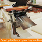 Manual Desktop Leather Strip Cutter Adjustable Lace Strap Belt Cutting Machine with Replacement Blades