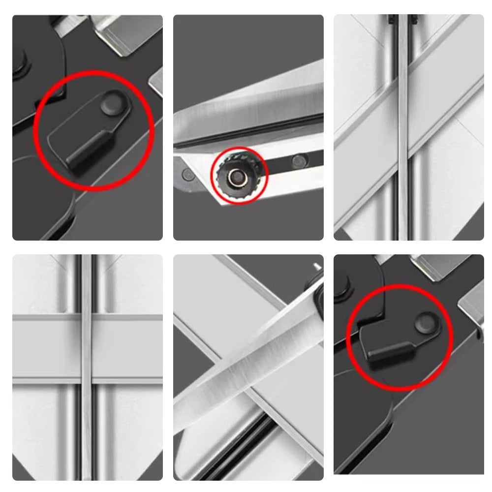 Adjustable PVC Trunking & Wire Slot Cutting Tool 45°-90° with Ergonomic Handle
