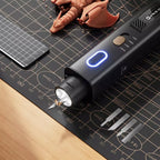 Portable 2-in-1 Ultrasonic Cutting and Polishing Tool 35kHz Precision Engraving Cutter with LED Light