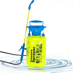 5L Portable Water Pressure Sprayer with Adjustable Strap and Dual Spray Nozzle for Gardening