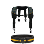 Heavy Duty 2-in-1 Tool Belt Set with Adjustable Suspenders Oxford Cloth Work Support System