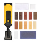Wood Floor Repair Kit with Wax Applicator Markers and 11 Wax Blocks for Laminate and Hardwood Repair