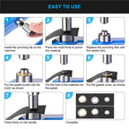 Manual Leather Rivet Hand Press Machine with Double Cap Rivet Dies and Eyelet Tools