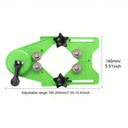 Diamond Hole Saw Kit 11 Piece 6-32mm with Adjustable Suction Guide for Tile Glass Marble Granite