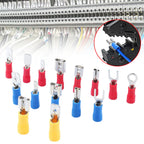 280pcs Cable Lugs Assortment Kit Wire Flat Female and Male Insulated Electric Wire Cable Connectors Crimp Terminals Set