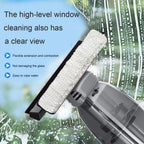 Cordless Electric Window Cleaner with USB Rechargeable Battery and Multifunctional Squeegee