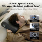 Inflatable Camping Pillow Lightweight TPU Travel Pillow with Washable Cover for Outdoor and Home Use