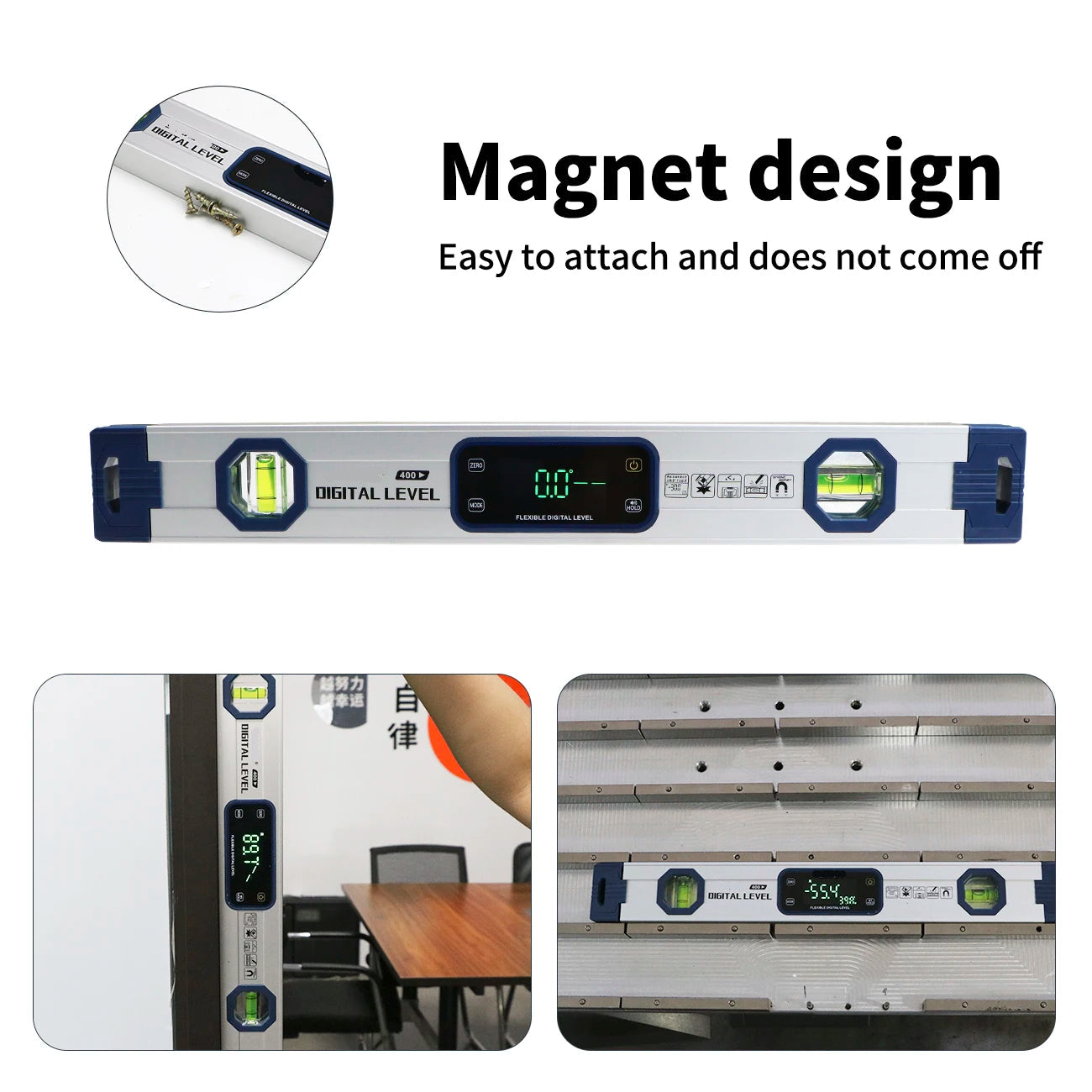 Portable Electronic Angle Finder Protractor Level with LCD Display and Magnetic Base for Construction