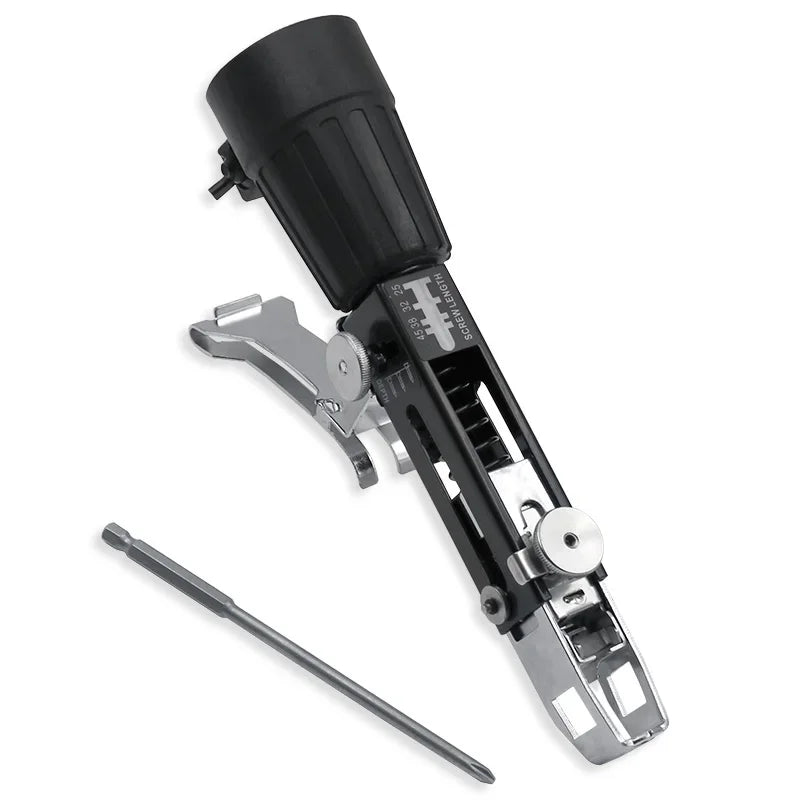 Automatic Chain Screw Gun Adapter for Electric Drill with Screw Chain and Adjustable Depth Control