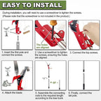 High Altitude Branch Shears Extendable Splicing Rod Trimming Tool Fruit Tree Plant Scissors Pruning Shears Gardening Manual Tool