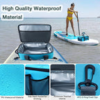 Waterproof Paddle Board Cooler Bag with Carry Handles and Attachment Straps for Kayaking